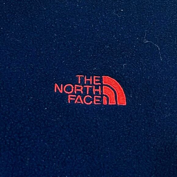 ★ The North Face Blue Fleece Zip-Up Vest w/ Embroidered Logo ★ - Picture 2 of 6